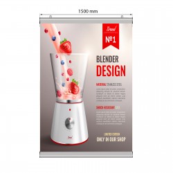 Aluminijast "snap" profil na gumo - 32 mm