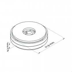 Vrtljiv Samolepilni označevanje polic - 20 mm