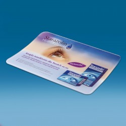 Steklen zaobljen gotovinski pladenj s tiskom CMYK - 210 x 150 x 22 mm