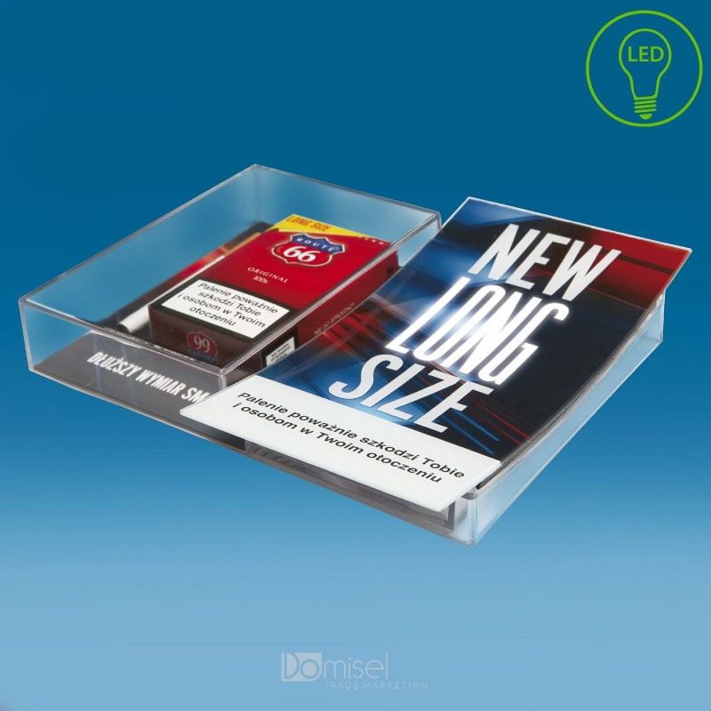 LED dvojni oglat gotovinski pladenj - 220 x 175 x 35 mm