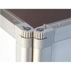 Zložljiv ovalen promocijski dvojni pult - 1033 x 562 mm