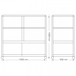 Vitrina pult 100 x 50 x 100 cm