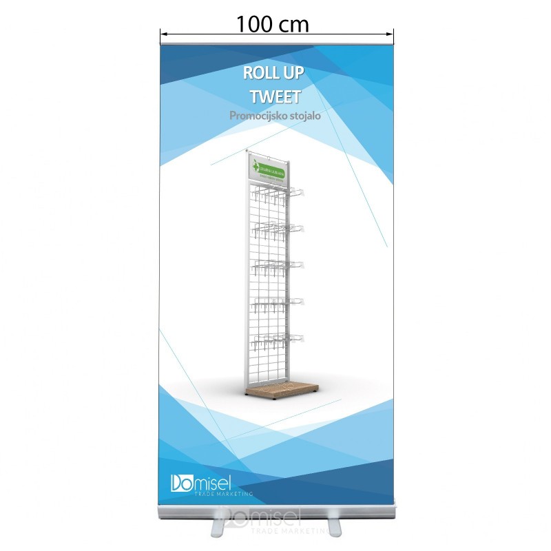 Roll-up stojalo - standard tweet - 1000 x 2000 mm