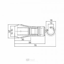 Revogrip sponka s kavljem - "C" hook