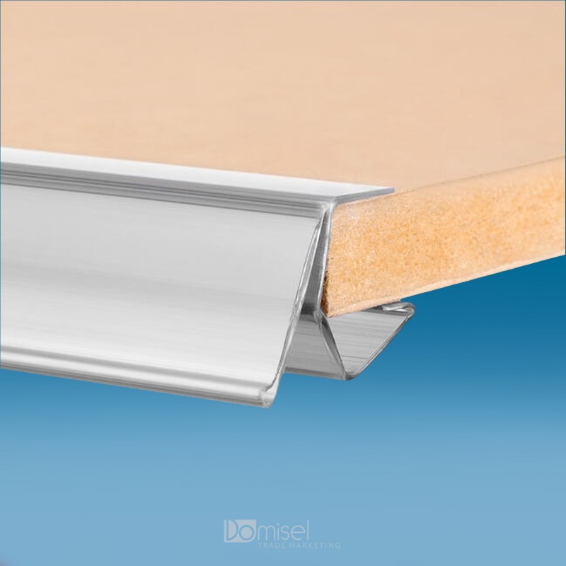 Censka letvica - za police od 18 do 22 mm - bela - eksturdirana - D1000 V40 G24