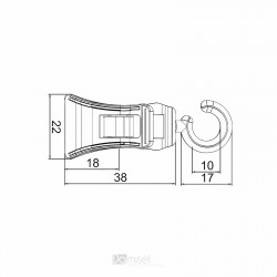 Revogrip mini sponka s kavljem - "C" hook