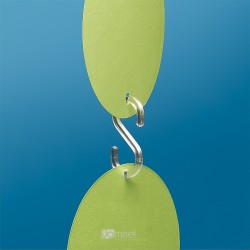 Bel plastičen "S" kavelj - 50 mm