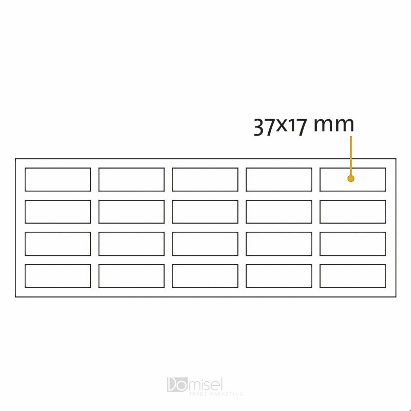 Kvadratne samolepilne penaste blazinice - 37 x 17 mm