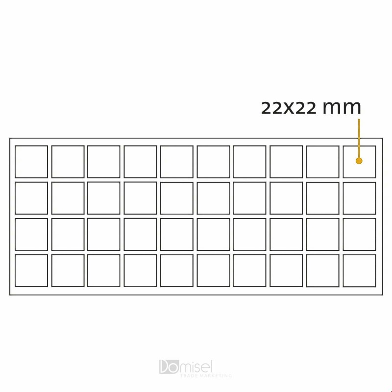 Kvadratne samolepilne penaste blazinice - 22 x 22 mm