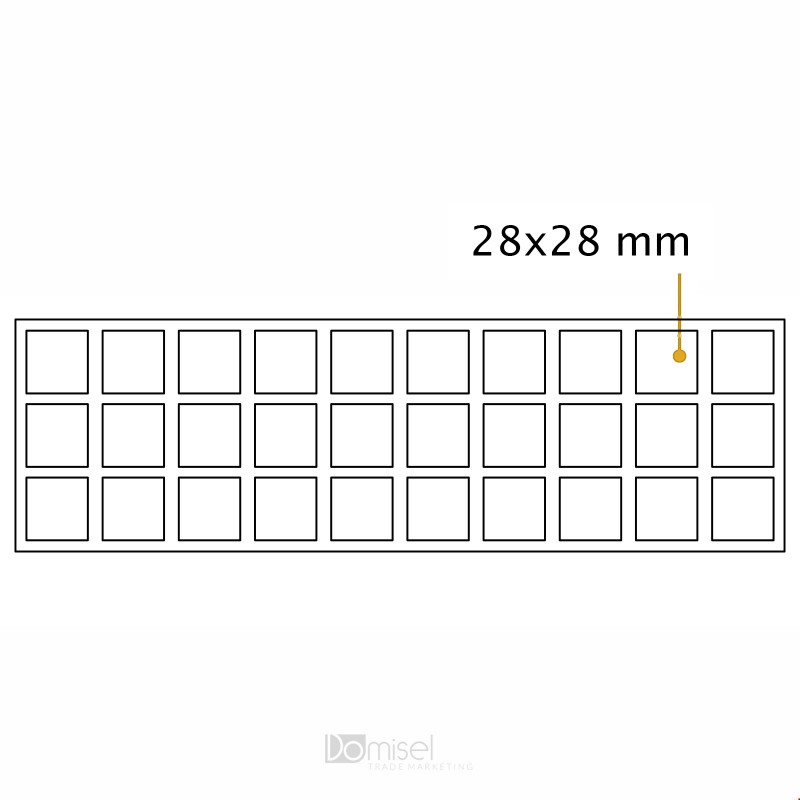 Kvadratne samolepilne penaste blazinice - 28 x 28 mm