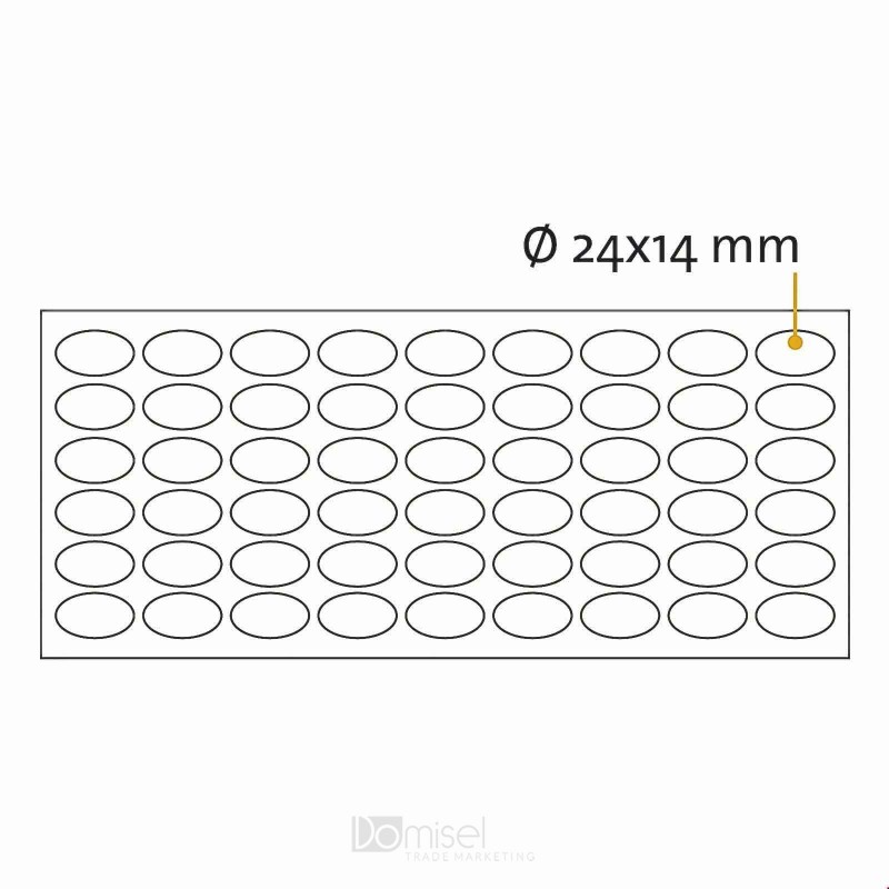 Ovalne samolepilne penaste blazinice - 24 x 14 mm