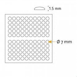 Protizdrsne samolepilne blazinice - 7 x 1.5 mm