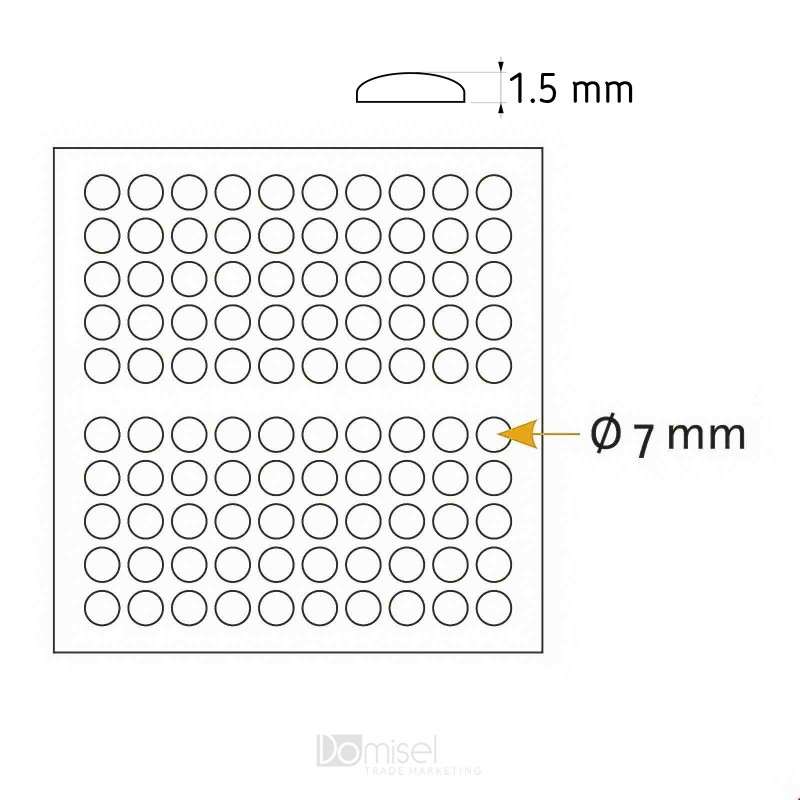 Protizdrsne samolepilne blazinice - 7 x 1.5 mm