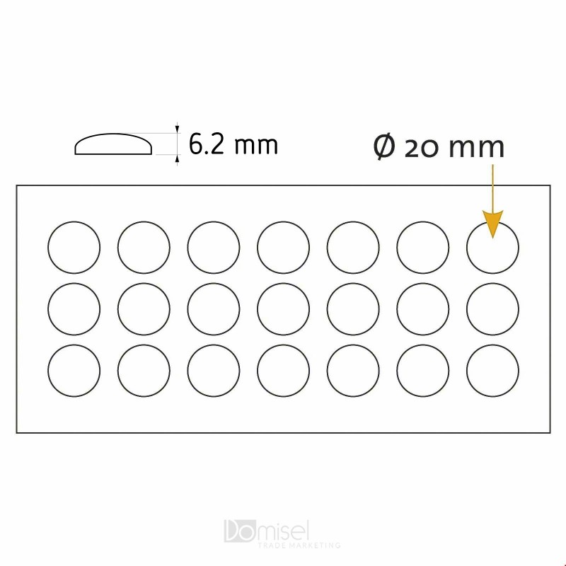 Protizdrsne samolepilne blazinice - 20 x 6,2 mm