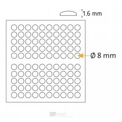 Protizdrsne samolepilne blazinice - 8 x 1.6 mm