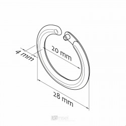 razcepni obroček - 20 mm