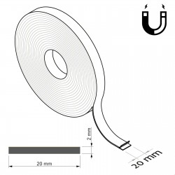Magnetni samolepilni trakovi - 20 x 2 mm, D30 m