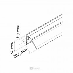 Gibljiv nosilec - za censke letvice - V1000 G16 Gibljiv nosilec - za censke letvice - V1000 G16