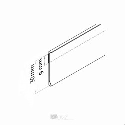Ekstrudirane censke letvice - 30/39/52/60 x 1000 mm - samolepilni penasti trak Ekstrudirane censke letvice - 30/39/52/60 x 1000 mm - samolepilni penasti trak