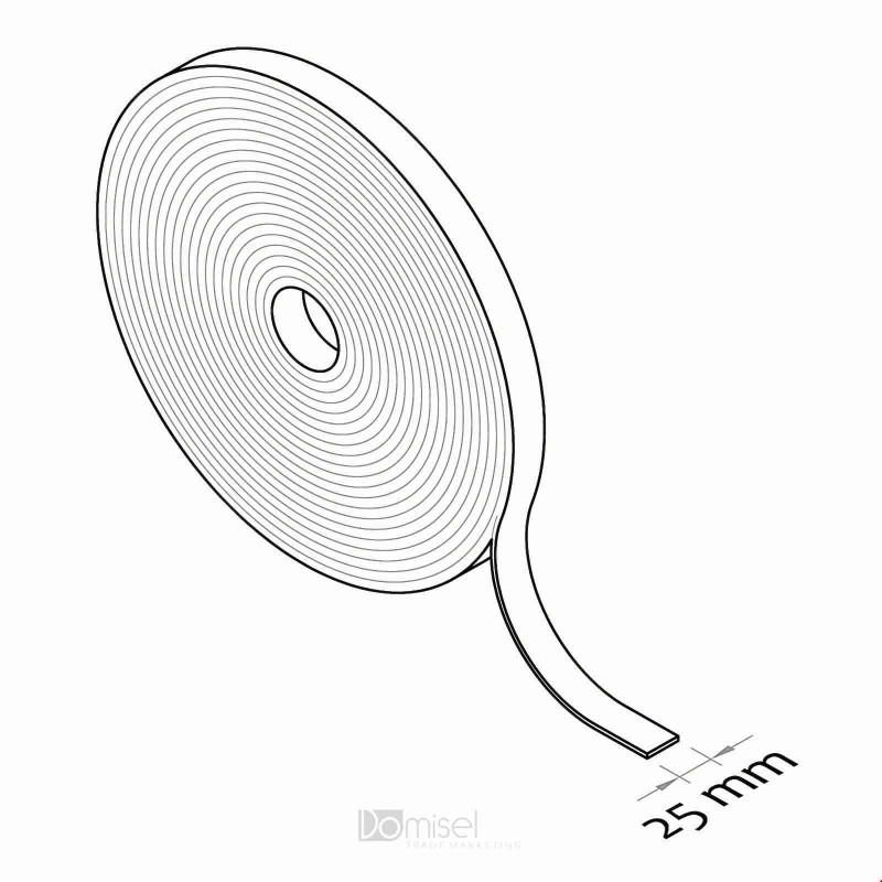 Dvostranski samolepilni trak iz pene - 25 mm x 100 m