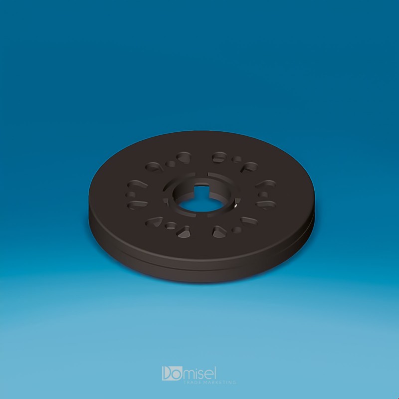 VRTLJIVI PODSTAVEK - PLASTIČEN AKSIALNI LEŽAJ - Ø 100 - Ø 140 - Ø 200 - Ø 250 - ČRN