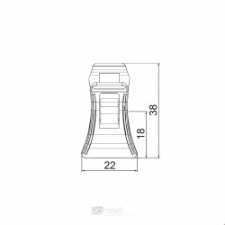 Sponka za komunikacije 22 x 38 mm