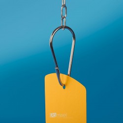 Kovinski pritrdilni kavelj "hruška" za cevi