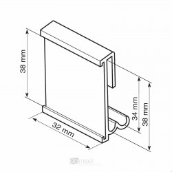 Univerzalne sponka za cenovne letvice