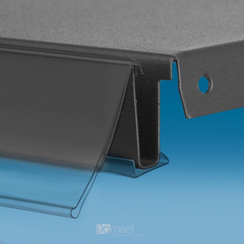 Censka letvica - za police - prozorna - ekstrudirana - D1000 V60