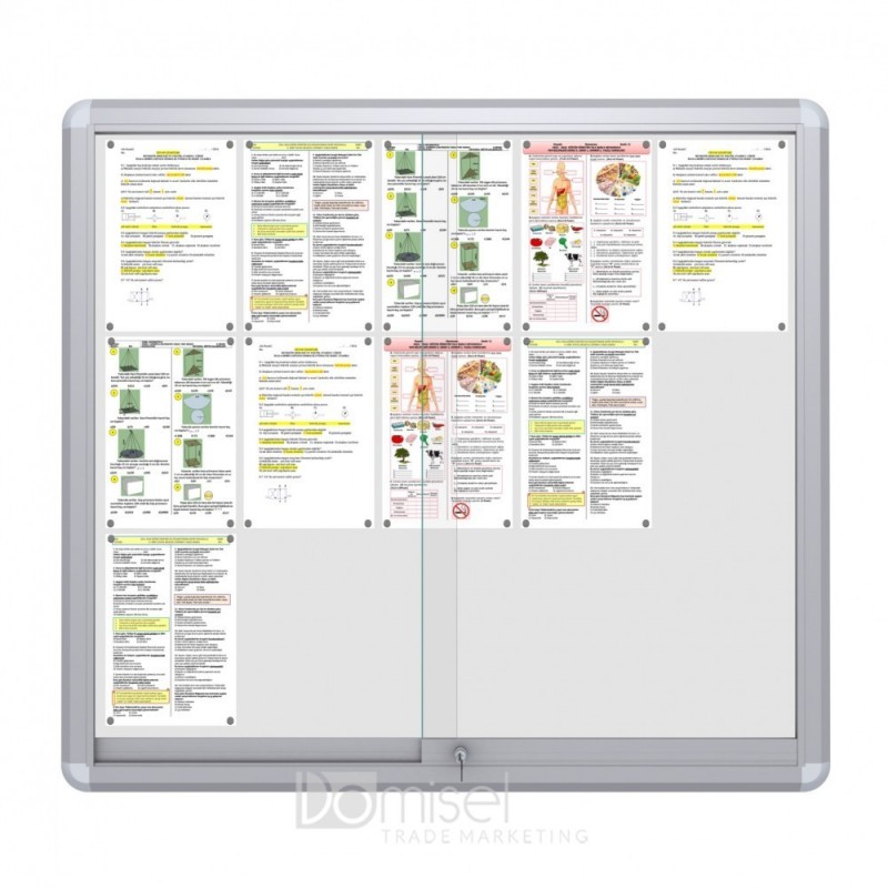 Oglasna deska z magnetno tablo - 1006 x 1186 mm (15 x A4)
