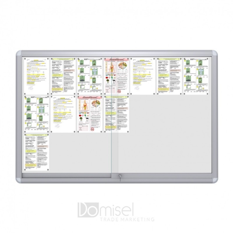 Oglasna deska z magnetno tablo - 1006 x 1626 mm (21 x A4)