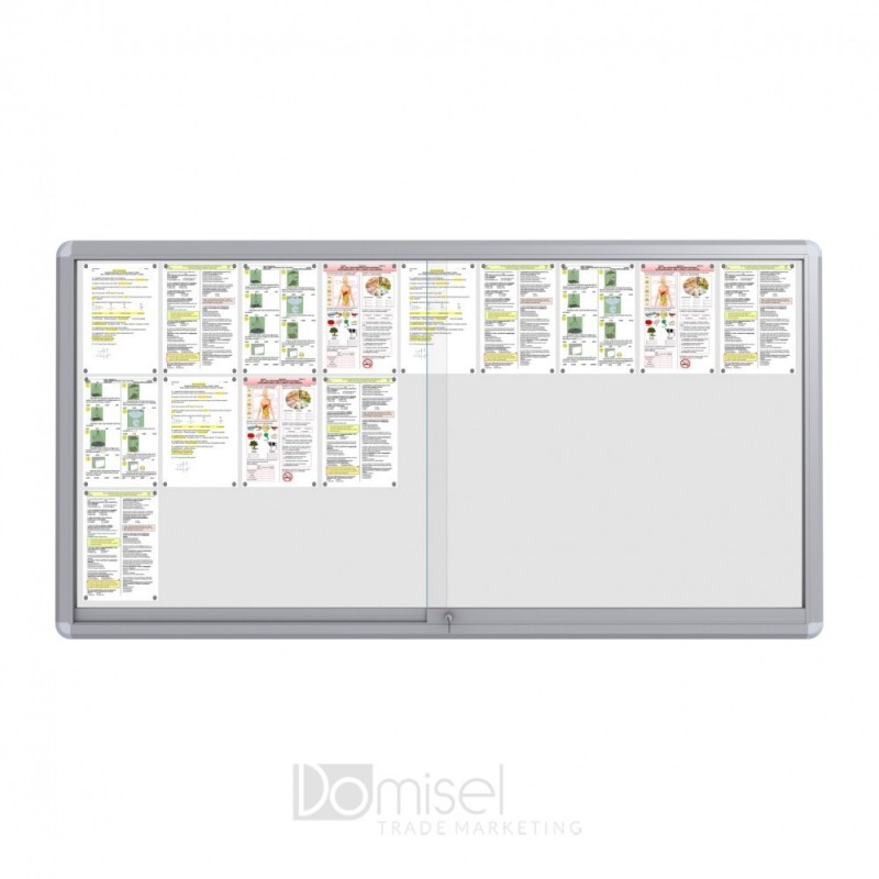 Oglasna deska z magnetno tablo - 1006 x 2066 mm (27 x A4)