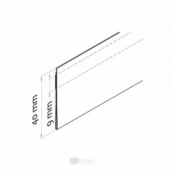 CENSKA LETVICA - RAVNA - ROČNO DELO - PROZORNO LEPILO, ZGORAJ - D1000 V40 CENSKA LETVICA - RAVNA - ROČNO DELO - PROZORNO LEPILO, ZGORAJ - D1000 V40