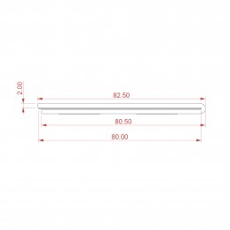 Stensko stojalo za reklame - samolepilno - U pokončen - 80X80