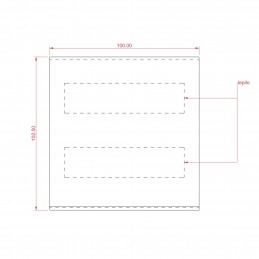 Stensko stojalo za reklame - samolepilno - U pokončen - 100X100