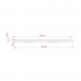 Stensko stojalo za reklame - samolepilno - U pokončen - 100X100