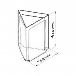 PULTNO STOJALO ZA REKLAME - PLEKSI - TRISTRANSKO - ZAPRTO A6