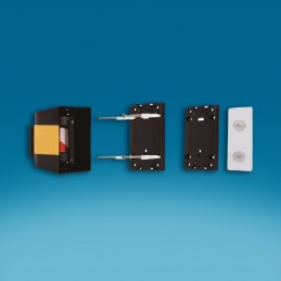 IZVLEČNA KASETA - ZA PREGRADO - STENSKA - ČRNO RUMENA - ČRNO RUMEN TRAK -  RAZLIČNE DOLŽINE