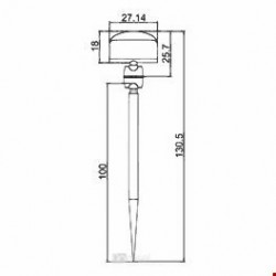 Plastična Igla z nosilcem za prikaz cene - 100 mm