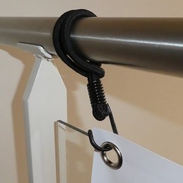 NAPENJALEC Z DVOJNO KLJUKICO - 25 CM - ČRN