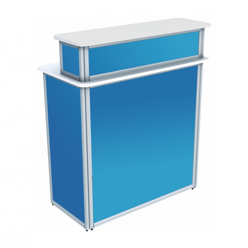 Zložljiv raven dvojni promocijski pult 103 x 46 x 98 cm