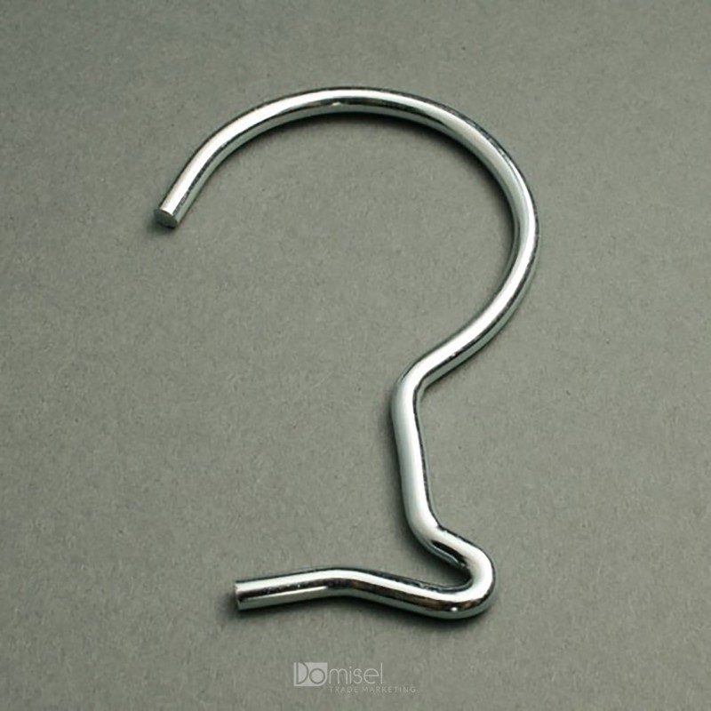 ODPRTI KOVINSKI OBEŠALNIK S KLJUKO - D56 V87