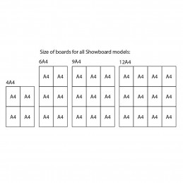 OGLASNA DESKA Z MAGNETNO TABLO - RAZLIČNE VELIKOSTI