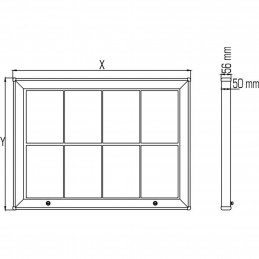 OGLASNA DESKA Z MAGNETNO TABLO - 570 x 740 mm (4 x A4)