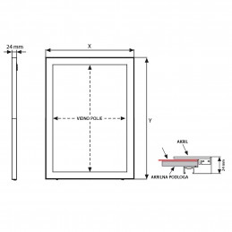 SVETLOBNI LED OKVIR - PAMETEN - MAGNET - RAZLIČNE VELIKOSTI