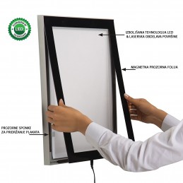 SVETLOBNI LED OKVIR - PAMETEN - MAGNET - RAZLIČNE VELIKOSTI