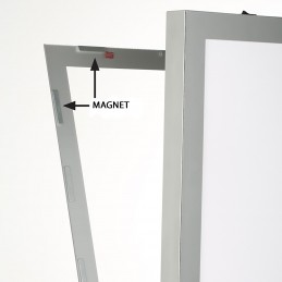 SVETLOBNI LED TOTEM - MAGNET - 594 X 1682 mm - SIV IN ČRN