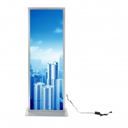 SVETLOBNI LED TOTEM - MAGNET - 620 X 1708 mm - SIV IN ČRN