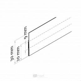CENSKA LETVICA - RAVNA KRAJŠA ZADAJ - ROČNO DELO -  PET ♻ - PROZORNO LEPILO, SREDINA - D1000 V30 CENSKA LETVICA - RAVNA KRAJŠA ZADAJ - ROČNO DELO -  PET ♻ - PROZORNO LEPILO, SREDINA - D1000 V30