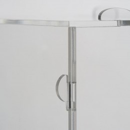 PLEKSI ŠKATLA Z ALU PODSTAVKOM - S TOPPERJEM - RAZLIČNE VELIKOSTI